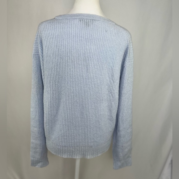 NEW / J.Crew Cashmere-blend bouclé tie-front beach sweater - Picture 6 of 7